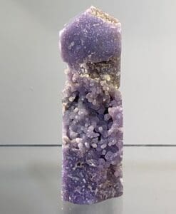 Grape Agate pen exposed standing geode obelisk healing crystal