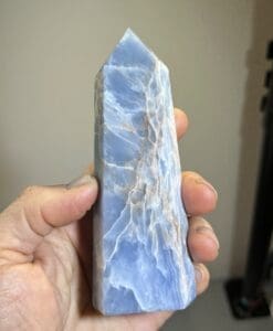 Angelite (Anhyrdrite) superior color 'blue cloud' tower, healing crystal