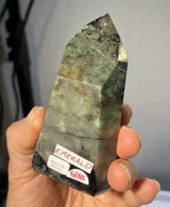 Emerald in matrix tower generator healing crystal