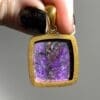 Sugilite 18K GOLD Vermeil pendant for necklace healing crystal - Image 3
