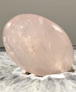 Rose Quartz freeform oval palm piece healing crystal