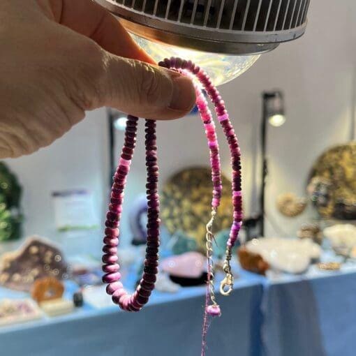 Sugilite graduated rondel bead necklace #18A healing crystal - Image 2