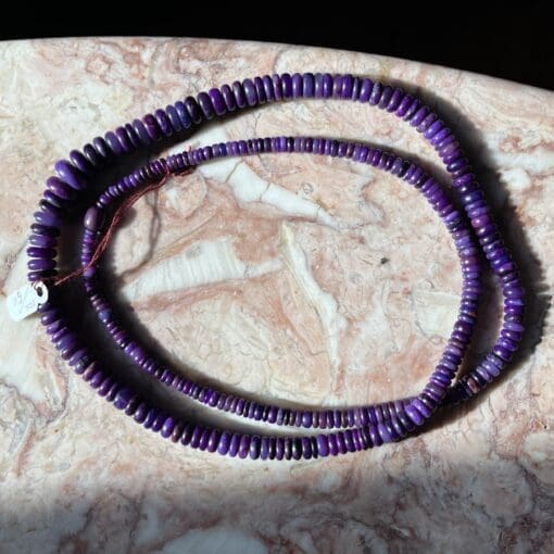 Sugilite graduated rondel bead necklace healing crystal - Image 2