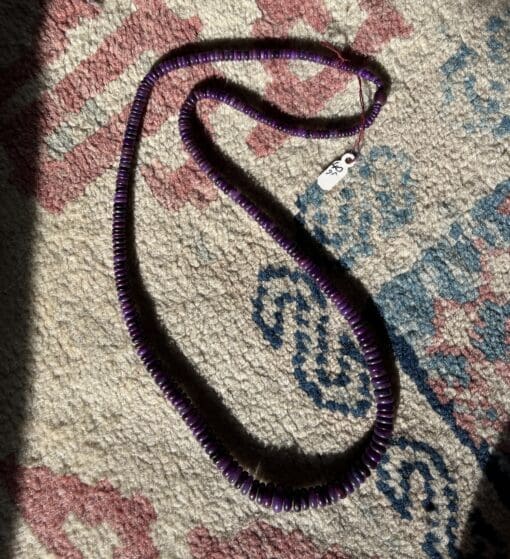 Sugilite graduated rondel bead necklace healing crystal - Image 5